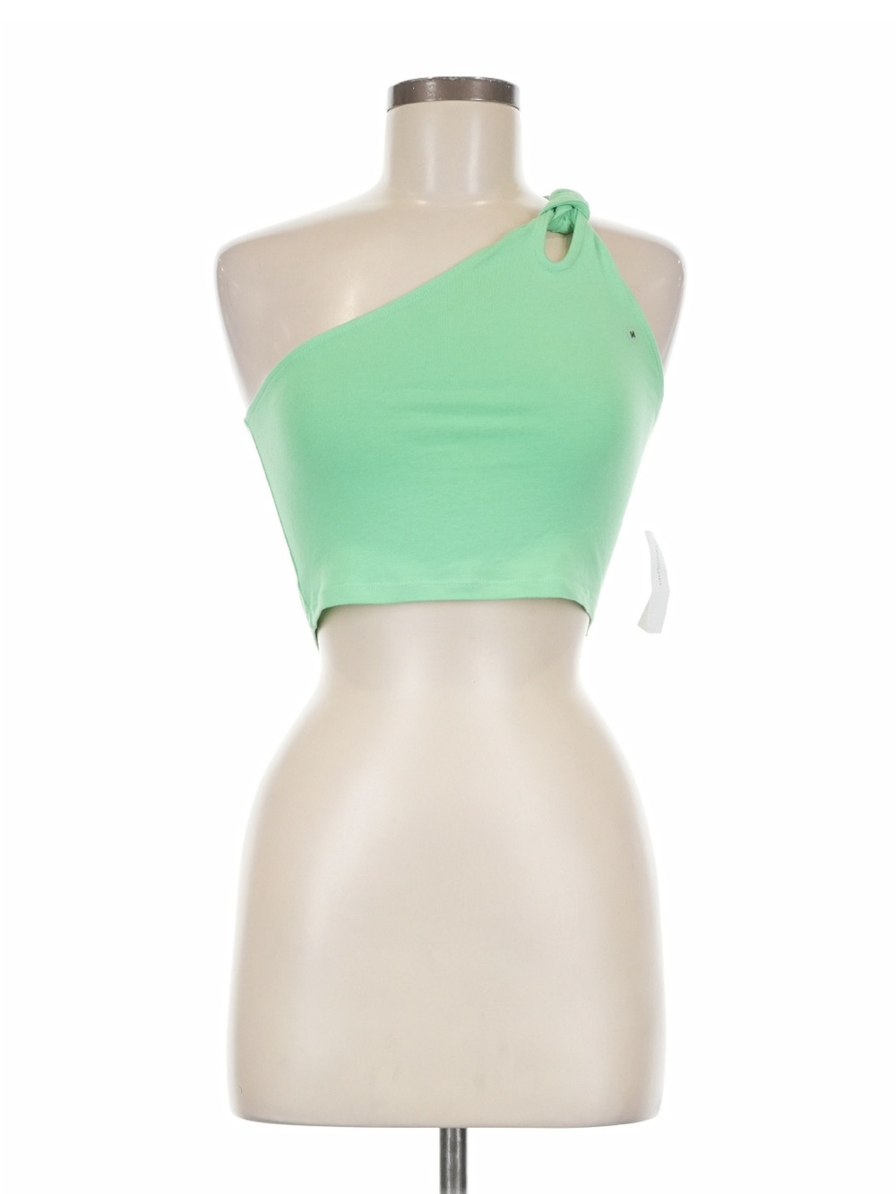 American Eagle Outfitters Mint Green One-Shoulder Tank Top